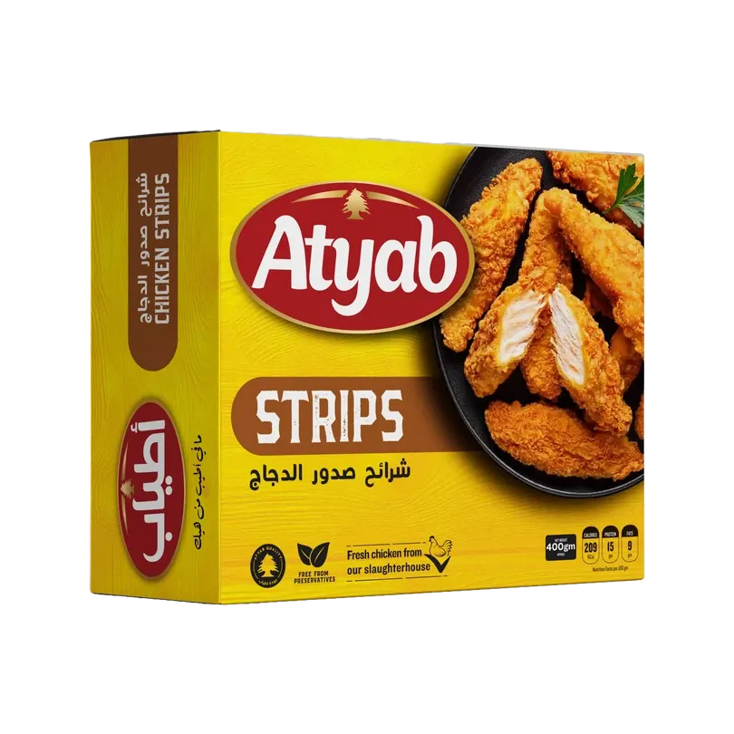 ستربس دجاج اطياب 400 جم (كرتونة=كيس)